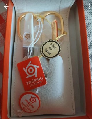 Set elegante unghie Pfeilring 24 carati