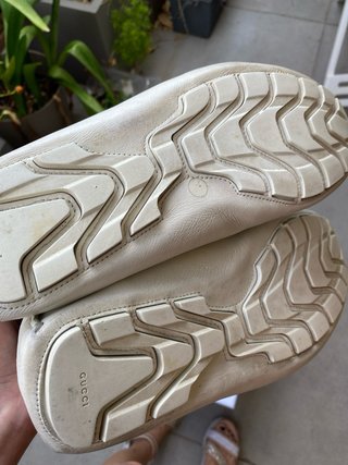Mocasines Gucci Piel Blanca/Crema