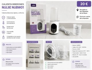 Calienta biberones Nuliie NUBW01