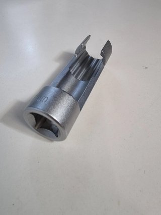 llave vaso ranurada sonda lambda sensor 17mm BAHCO