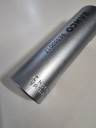 llave vaso ranurada sonda lambda sensor 17mm BAHCO