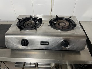 Cocina de gas de 2 fuegos
