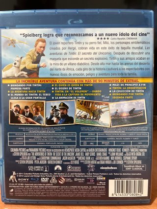 Las Aventuras de Tintín Blu-ray + DVD