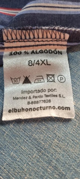 Pijama hombre rayas azul y rojo