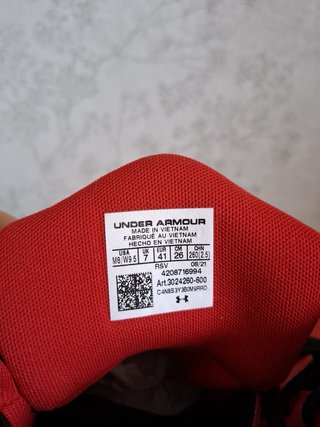 Zapatillas Under Armour Rojas Talla 42