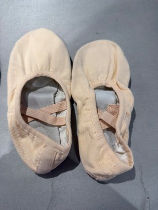 Zapatos de ballet beige/rosa talla 31