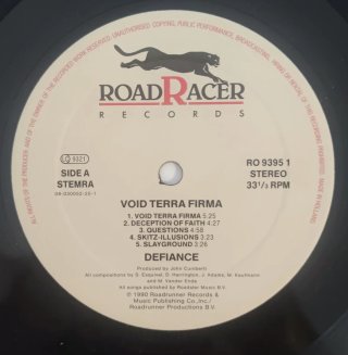 Defiance - Void Terra Firma vinile  LP 1990