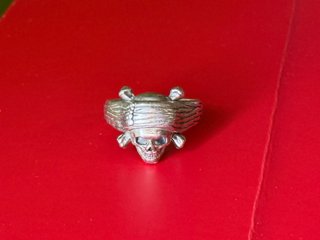 Anillo Jack Sparrow Calavera Plata