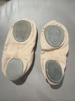 Zapatillas de ballet beige/ rosa talla 30
