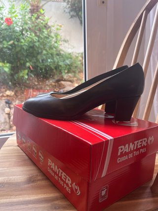 Zapatos de tacón de piel negros Panter Profesional