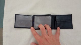 Cartera Piel Pielini Hombre Negra