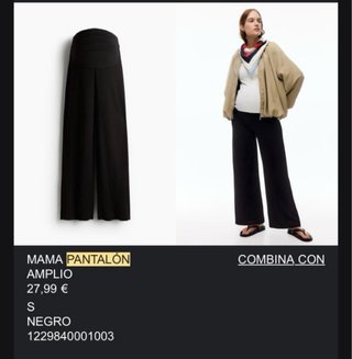 Pantalón Premamá negro H&M