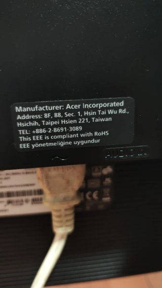 Monitor Acer Negro