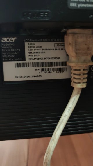 Monitor Acer Negro
