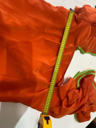 371 Traje Sevillanas Naranja Talla 42/44