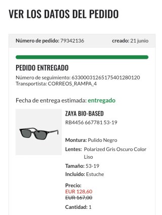Gafas de Sol Ray-Ban Zaya Polarizadas