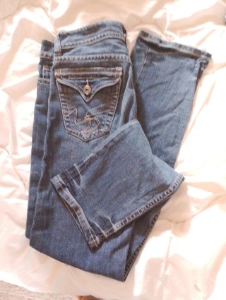 Pantalón Jean Vaquero Azul Casi Nuevo
