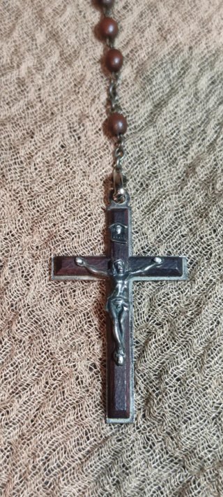 Rosario antiguo Virgen milagrosa los años 50