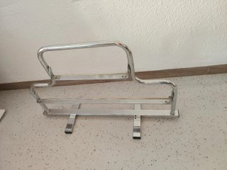 Portabobinas mostrador 70 + 35 cm cromado