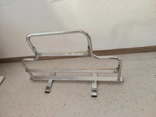 Portabobinas mostrador 70 + 35 cm cromado