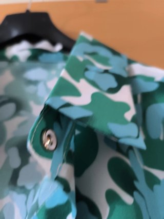 Vestito fantasia verde e blu