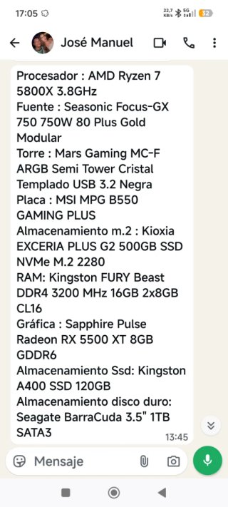 MSI Ordenador de Mesa Negro