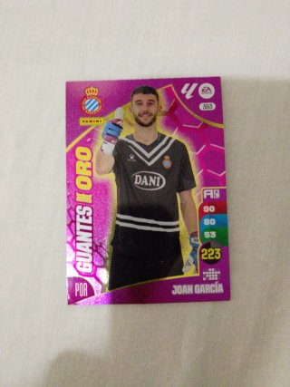 Cromo Guantes de Oro Panini 24/25