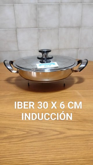 Olla baja IBER 30x6 cm inducción A ESTRENAR