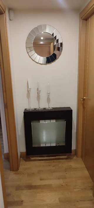 Cubre radiador madera y cristal