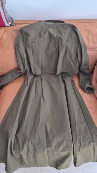 Gabardina Vestido Kling Talla M Verde Oliva