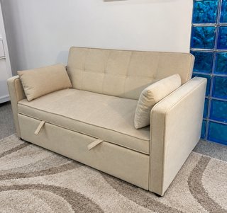 OFERTA!! Nuevo sofa cama beige de 2 plazas!!