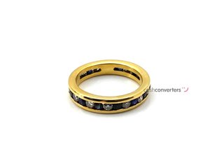 anillo oro 18k con piedra con diamante