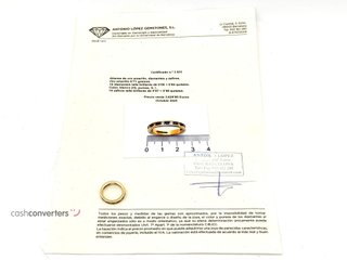 anillo oro 18k con piedra con diamante
