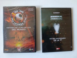 Pack de DVD's de fútbol (R.Madrid, balón de oro...