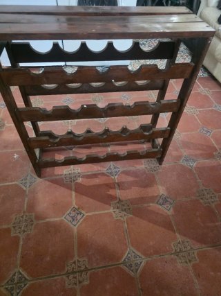 Botellero de madera