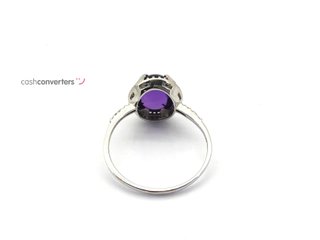 sortija oro 18k con piedra con diamante