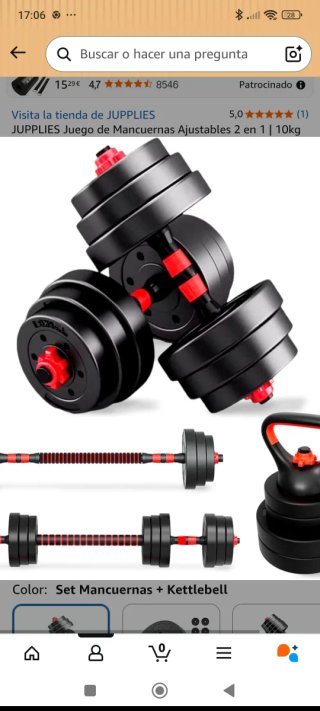 Pack Mancuernas Jupplies 20kg