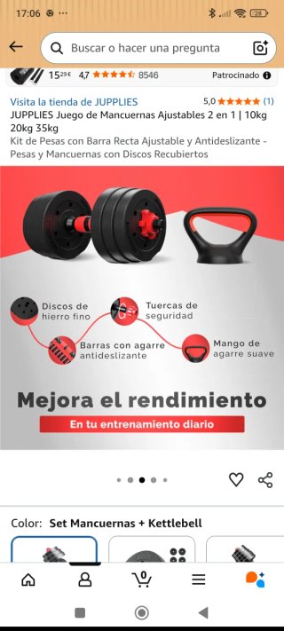 Pack Mancuernas Jupplies 20kg