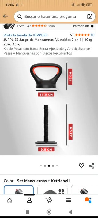 Pack Mancuernas Jupplies 20kg