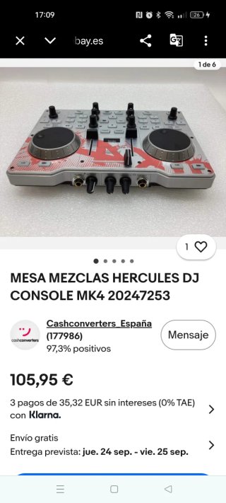 Hercules DJ Console Mk4 Controladora DJ