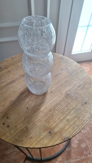 Jarrón Zara Home Cristal Crackelado