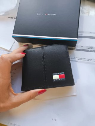 Portafoglio uomo Tommy Hilfiger nero