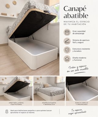 Canapé abatible XXL