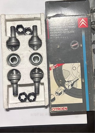 Kit tornillos antirrobo ruedas Citroën