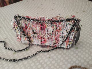Bolso Zara Multicolor Flecos Cadena