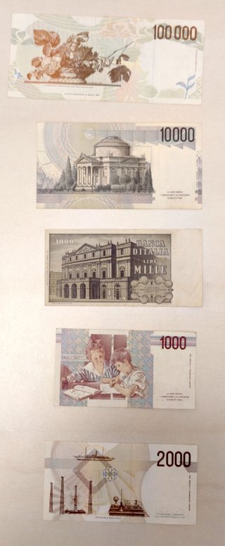 Lotto Banconote Lire Italiane 1000-100000