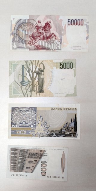 Lotto Banconote Lire Italiane 1000-100000
