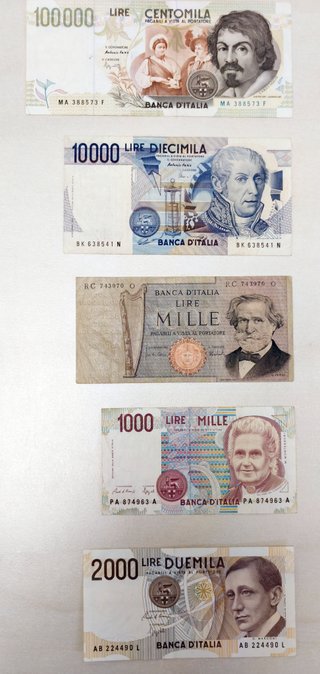 Lotto Banconote Lire Italiane 1000-100000