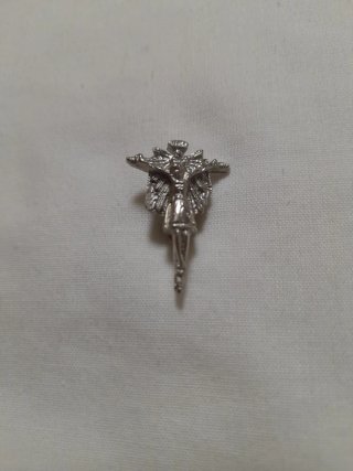 Cruz de Caravaca Plata + 2 Broches Corbata.