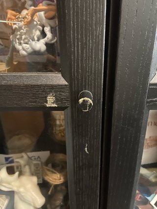 Vitrina BILLY OXBERG con puertas de cristal negro